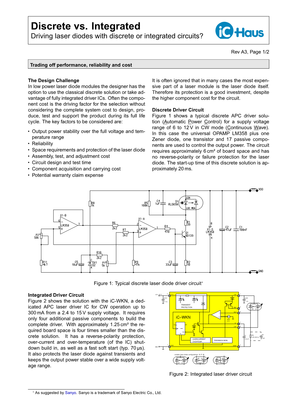 APPL3 Driving Laser Diodes with Discrete Or Integrated Circuits?