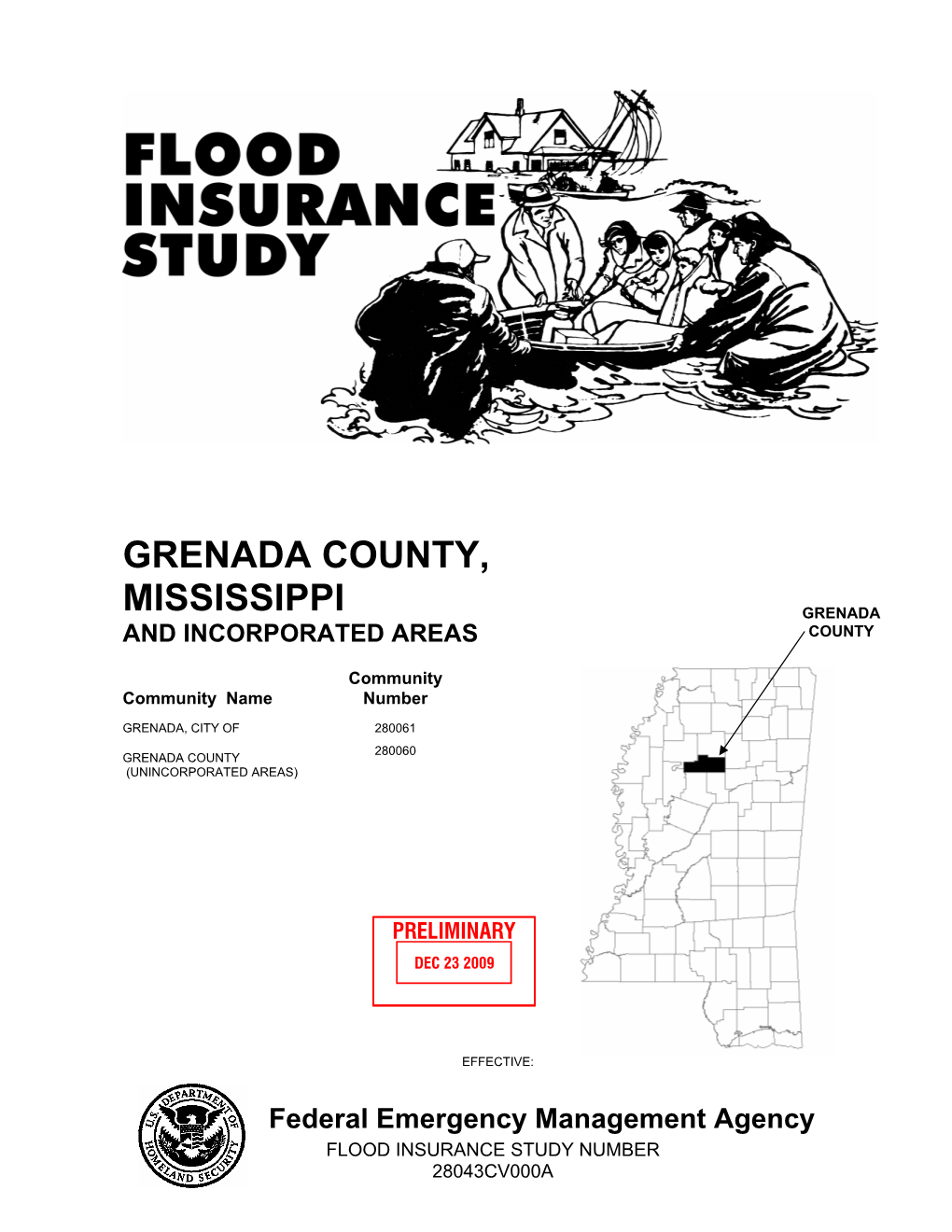 Flood Insurance Study Number 28043Cv000a