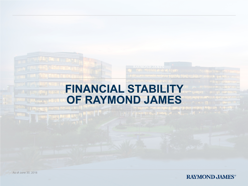 Financial Stability of Raymond James Presentation