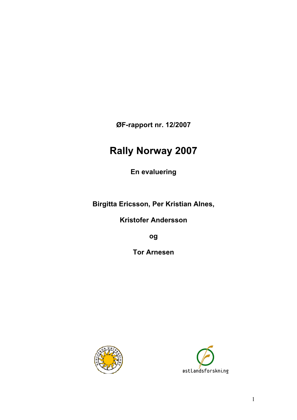 Rally Norway 2007