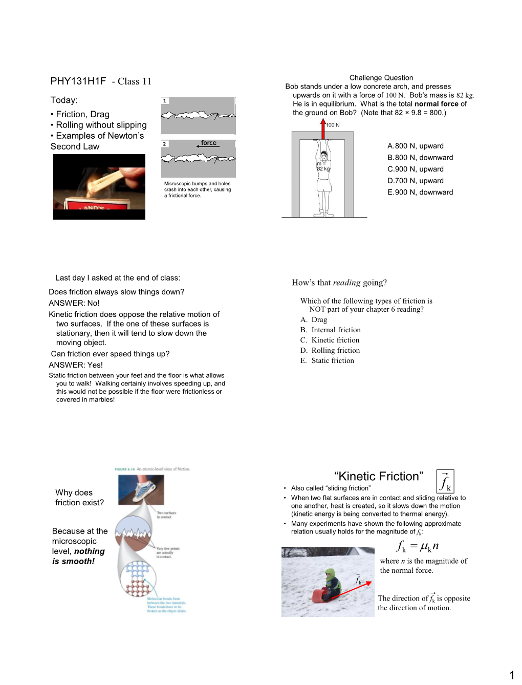 “Kinetic Friction”