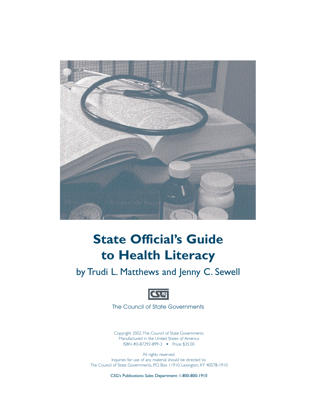 State Official's Guide to Health Literacy
