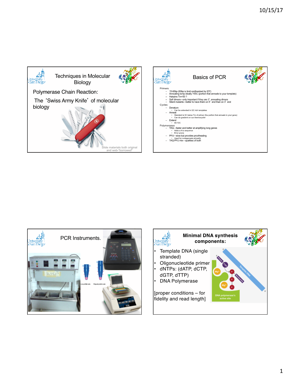 Techniques in Molecular Biology Polymerase Chain Reaction