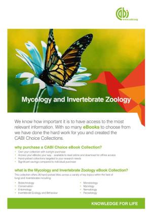 Mycology and Invertebrate Zoology