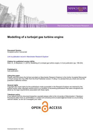 Modelling of a Turbojet Gas Turbine Engine