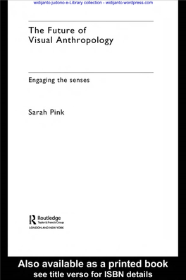 The Future of Visual Anthropology: Engaging the Senses