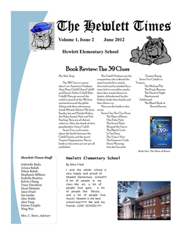 The Hewlett Times Volume 1, Issue 2 June 2012