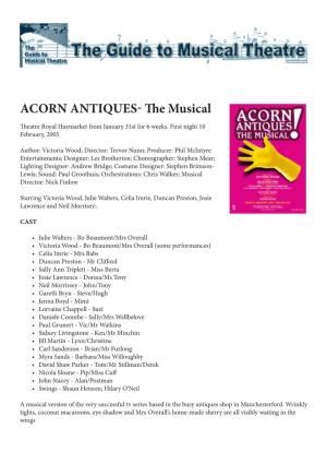ACORN ANTIQUES- the Musical