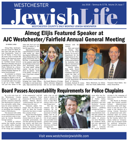 Almog Elijis Featured Speaker at AJC Westchester/Fairfield Annual General Meeting by STEPHEN E