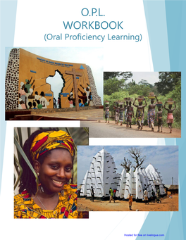 Peace Corps TEM O.P.L. WORKBOOK (Oral Proficiency Learning)