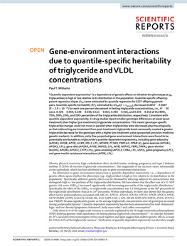 Gene-Environment Interactions Due to Quantile-Specific Heritability Of