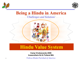 Hindu Value System