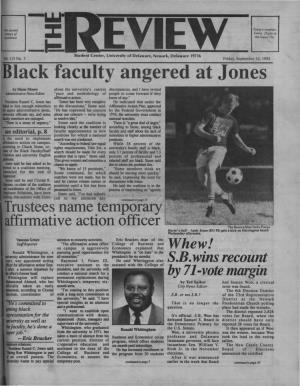 Lack Faculty Angered at Jones