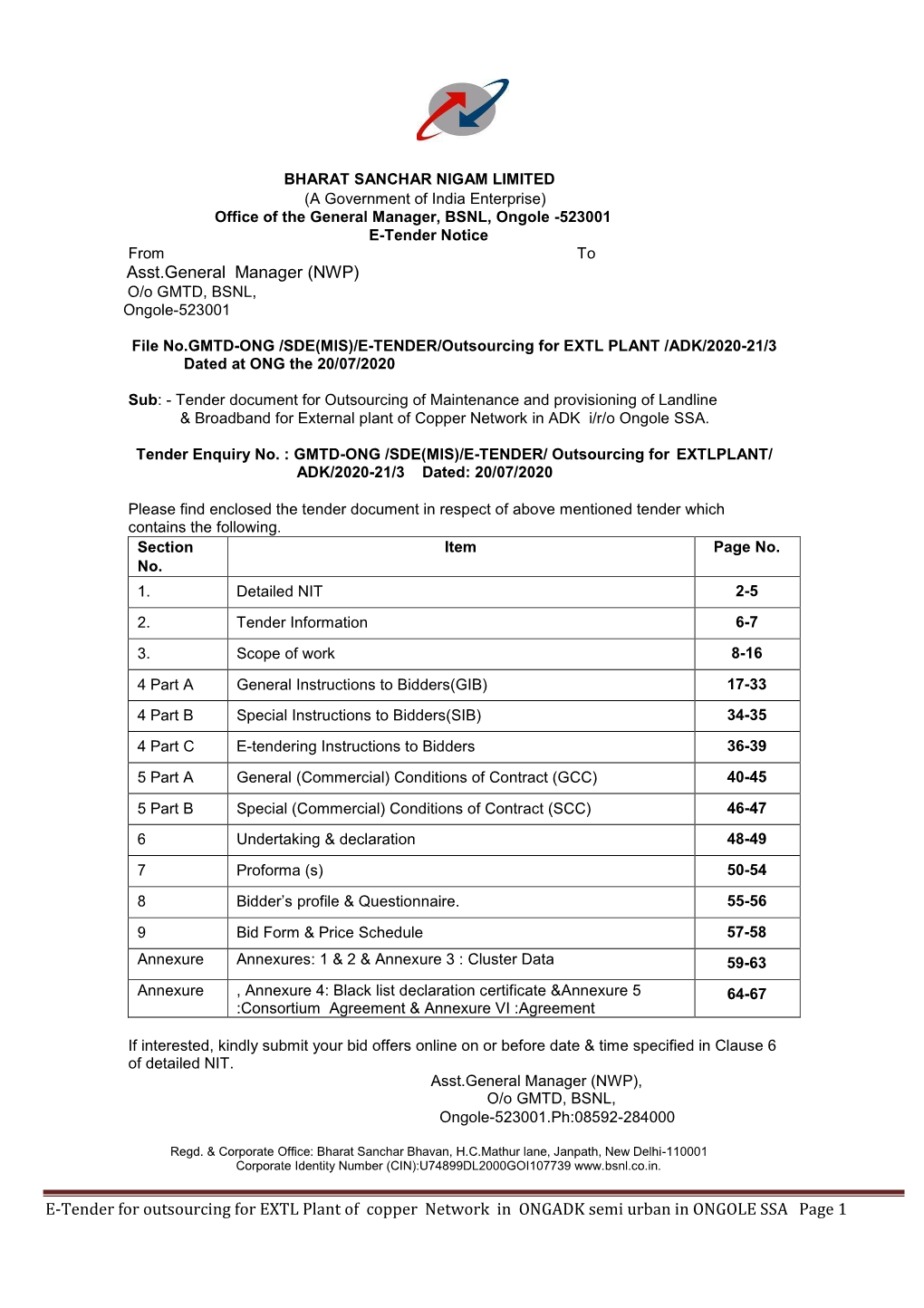 Bharat Sanchar Nigam Limited