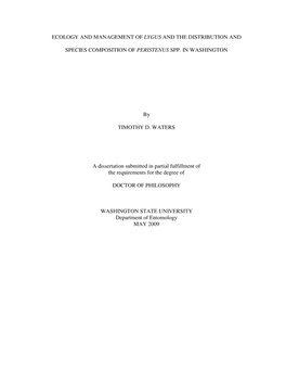 Ecology and Management of Lygus and the Distribution And
