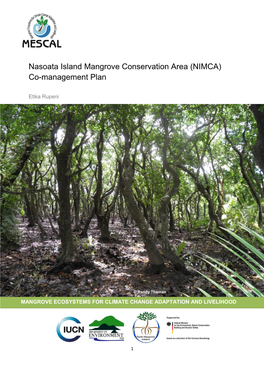 Nasoata Island Mangrove Conservation Area (NIMCA) Co-Management Plan