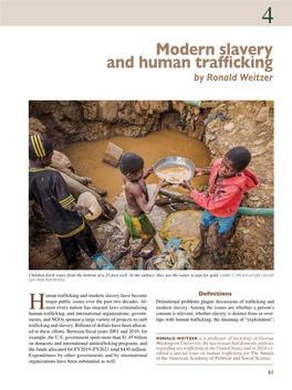 Modern Slavery and Human Trafficking by Ronald Weitzer