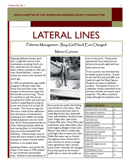 2008 Lateral Lines Volume 26 Number