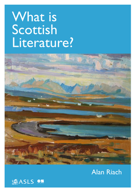 What Is Scottish Literature?