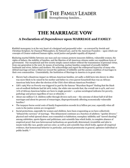 The Marriage Vow