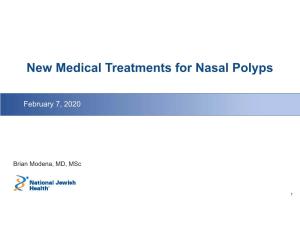 New Medical Treatments for Nasal Polyps