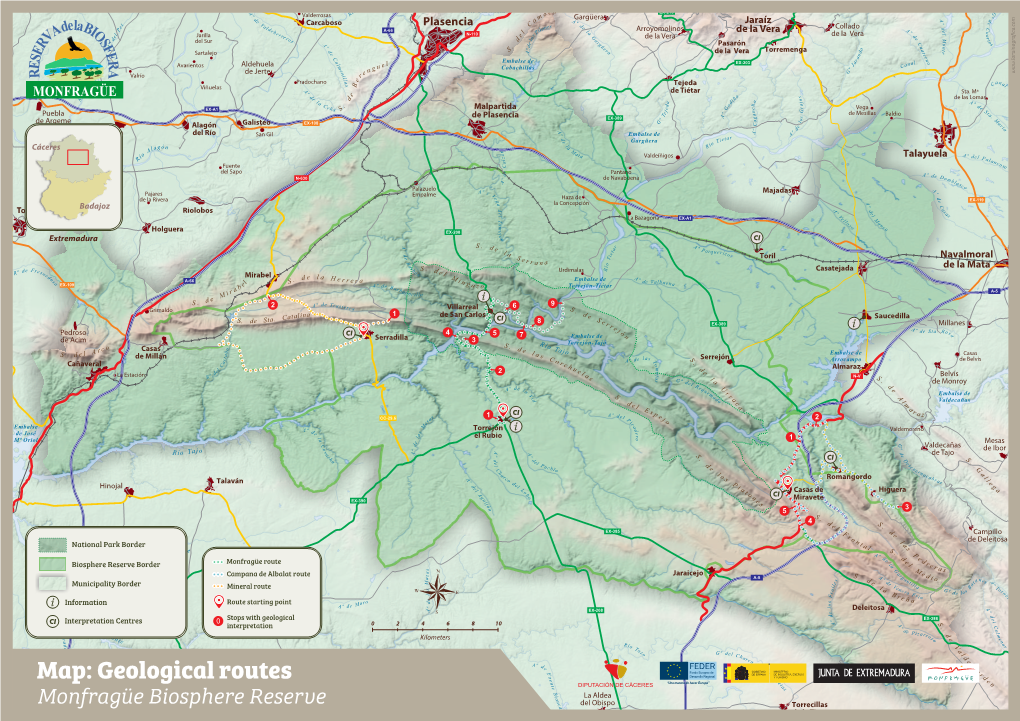 Geological Routes Monfragüe Biosphere Reserve