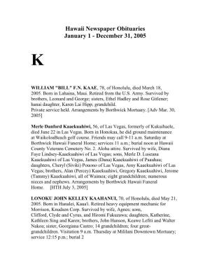 December 31, 2005 K
