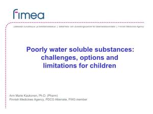 Formulation of Poorly Soluble Compounds
