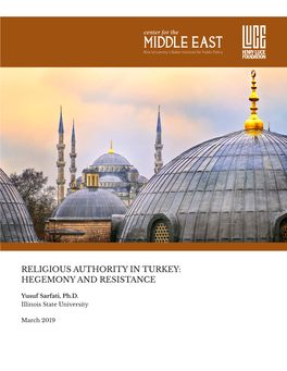 Religious Authority in Turkey: Hegemony and Resistance