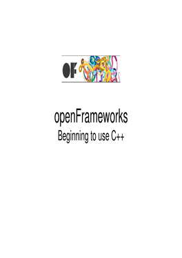 Openframeworks