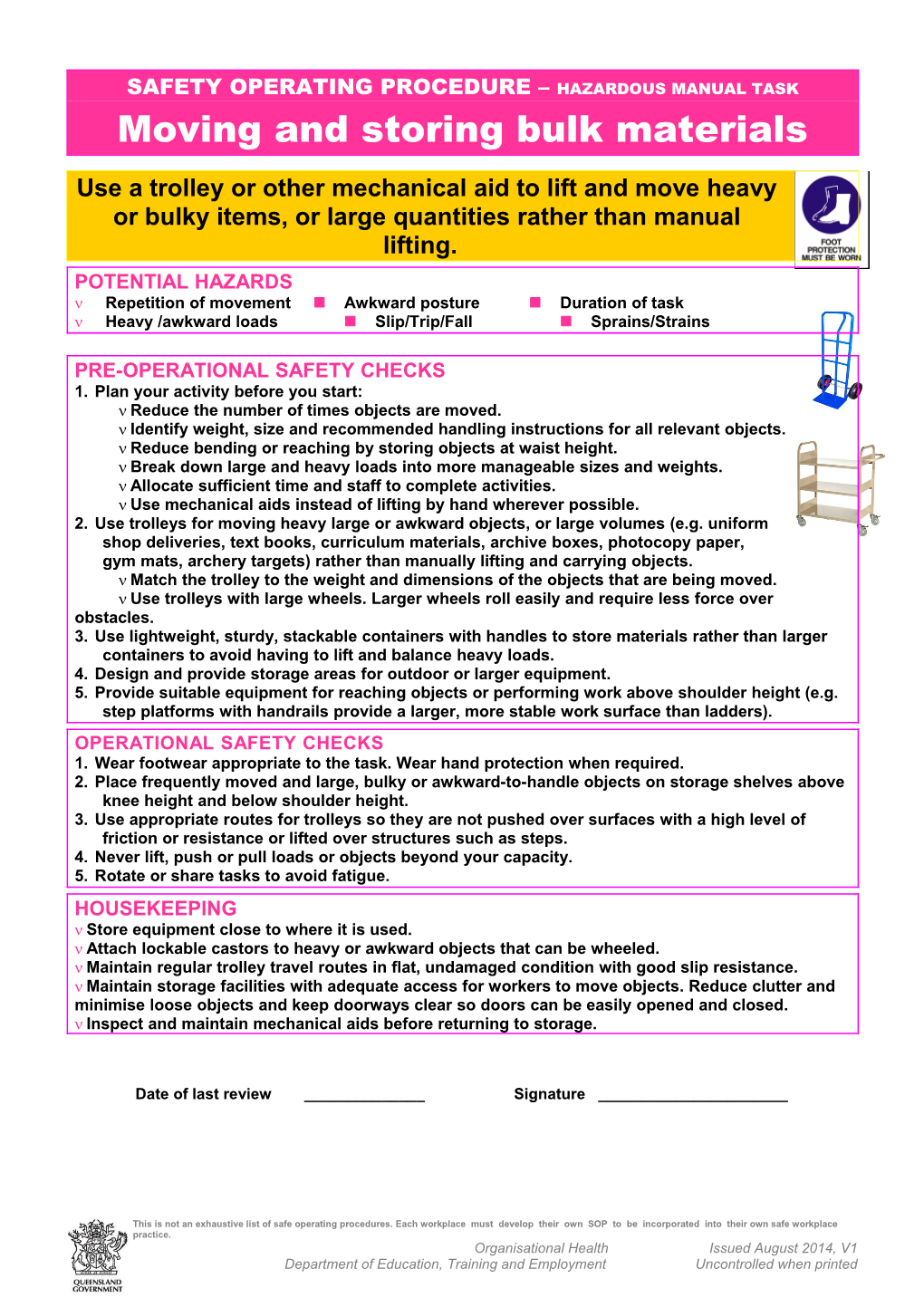 Safety Operating Procedure s7