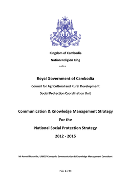 Royal Government of Cambodia Communication & Knowledge
