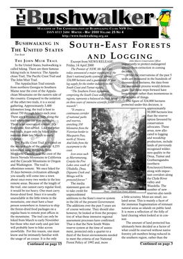 South-East Forests and Logging
