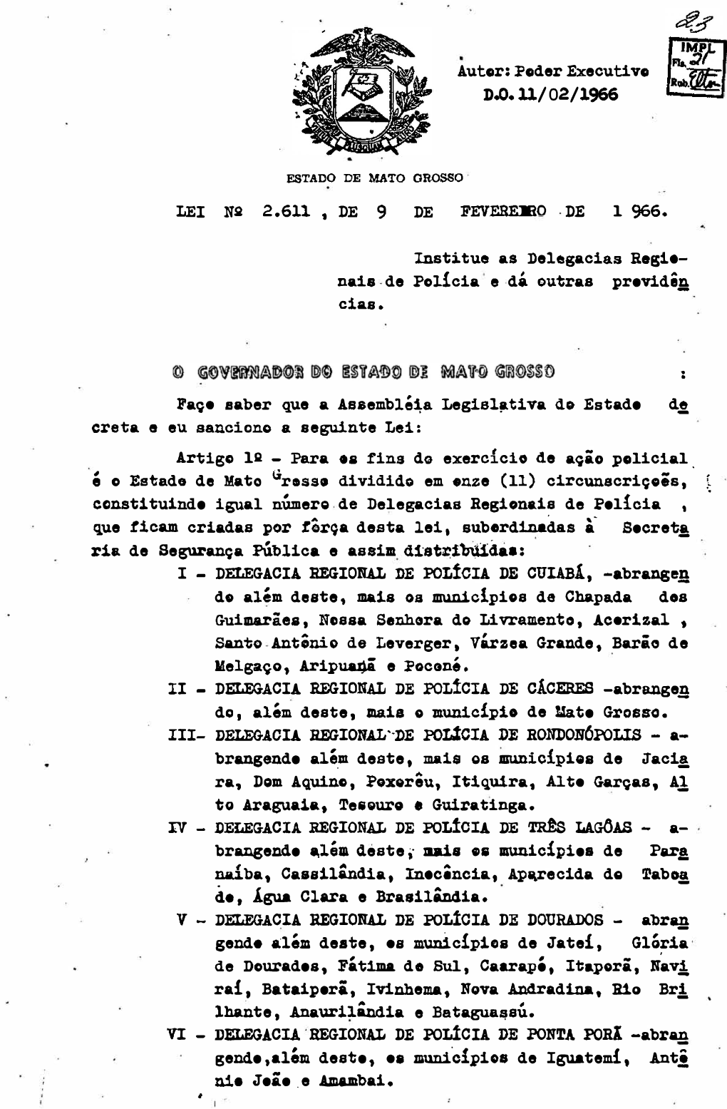 Lei-2611-1966.Pdf