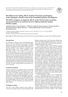 ID-TIMS Zircons Dating, Rb-Sr and Sm-Nd Isotope Geochemistry of The