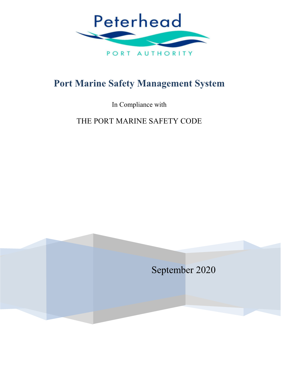 Peterhead Port Authority Coxswain Certificate