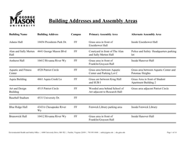 Building Addresses: Fairfax Campus