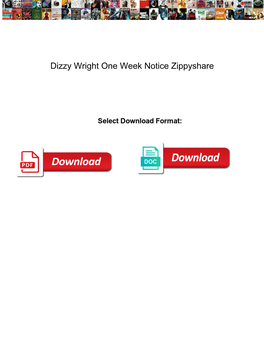 Dizzy Wright One Week Notice Zippyshare