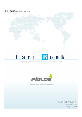 Fact B Ook Supplementary Financial Document for the Year Ended March 31, 2018