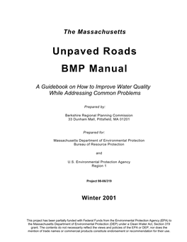 Unpaved Roads BMP Manual