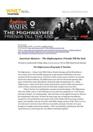 AM Thehighwaymen Group Biography & Timeline