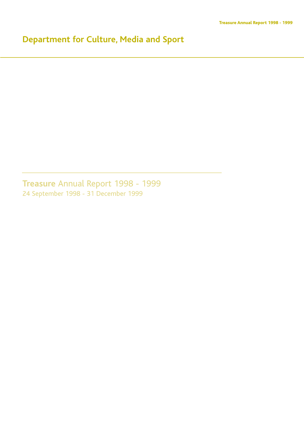 Treasure Annual Report 1998-1999 7