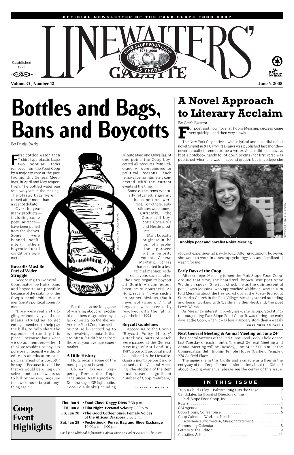 Bottles and Bags, Bans \And Boycotts