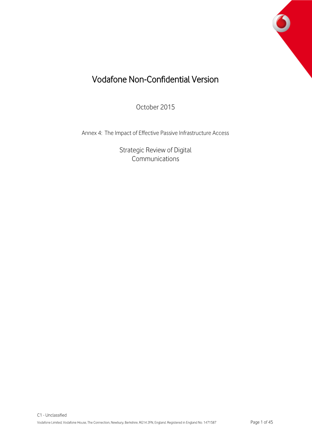 Vodafone Non-Confidential Version