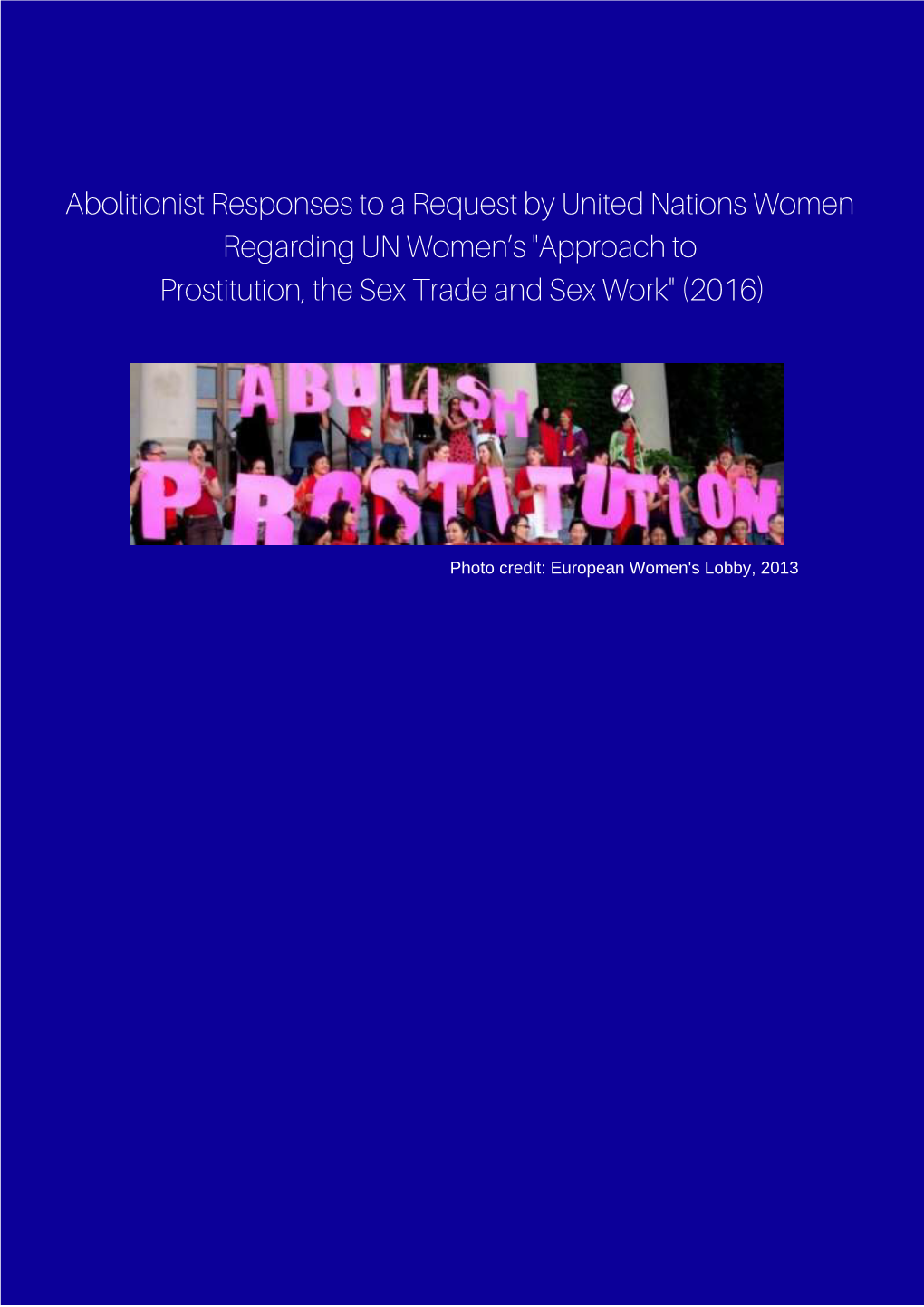 European Women's Lobby, 2013 Introduction