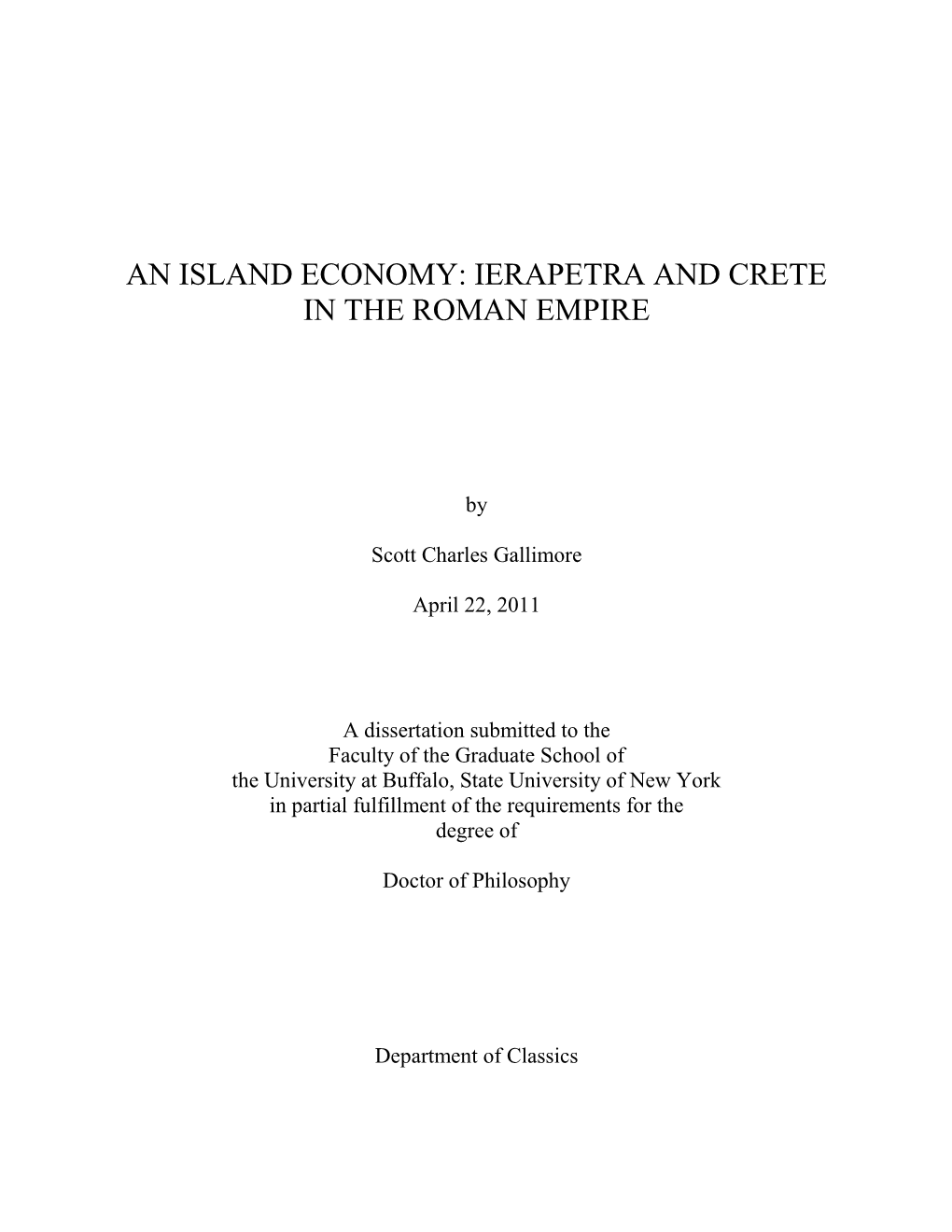 Ierapetra and Crete in the Roman Empire
