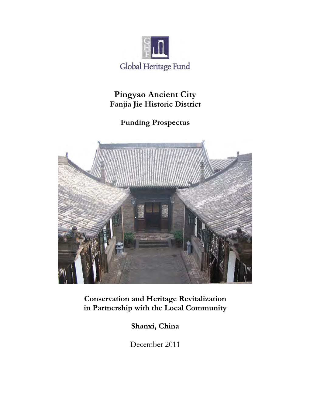 Ping Yao Cultural Heritage Route