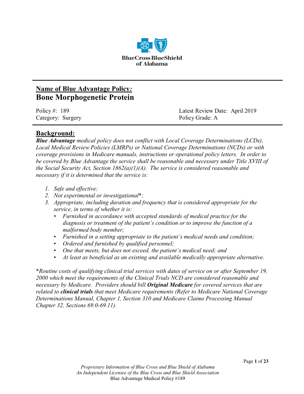 Bone Morphogenetic Protein