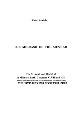 The Midrash of the Messiah