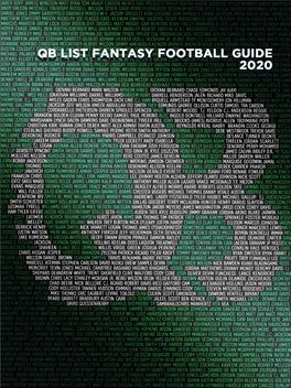 Download the QB List Fantasy Football Guide Here